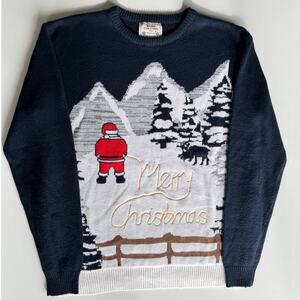 Naughty Santa Christmas Sweater L
